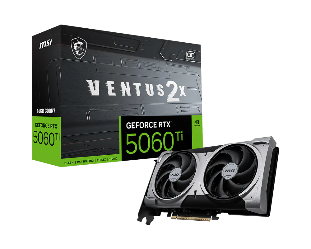 MSI GeForce RTX 5060 Ti 16G VENTUS 2X OC PLUS